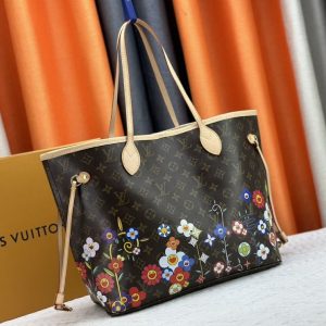 Louis Vuitton X TM Monogram Canvas Neverfull MM