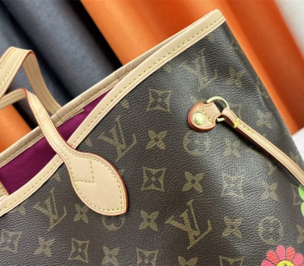 Louis Vuitton X TM Monogram Canvas Neverfull MM - Image 6
